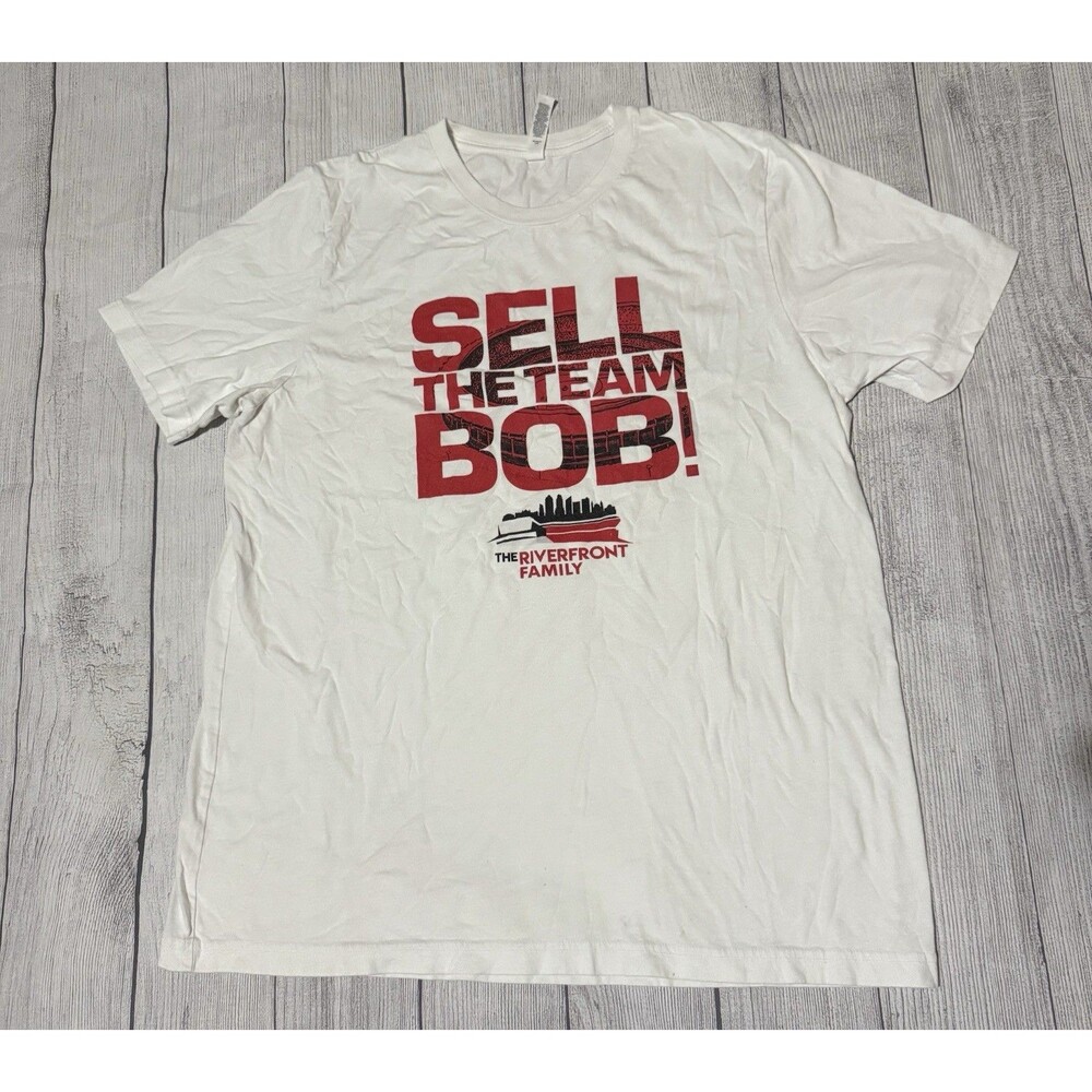 Cincinnati Reds Sell The Team Bob Castellini Riverfront Family T Shirt Size XL